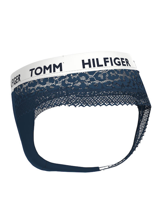 Damen Zeichenfolge mit Spitze Blue