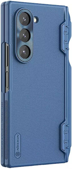 Nillkin Super Frosted Shield Umschlag Rückseite Silikon Blau (Galaxy Z Fold6)