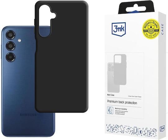 3MK Matt Задна корица Силикон 1.2мм Черен (Samsung Galaxy M35 5G)