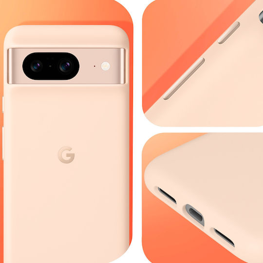 Google Back Cover Πλαστικό Ροζ (Google Pixel 8)