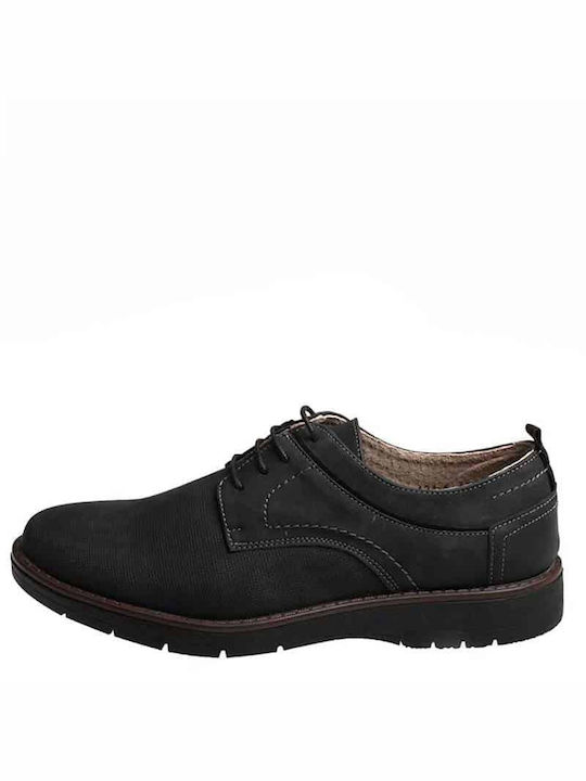 B-Soft Men's Synthetic Leather Casual Shoes Black