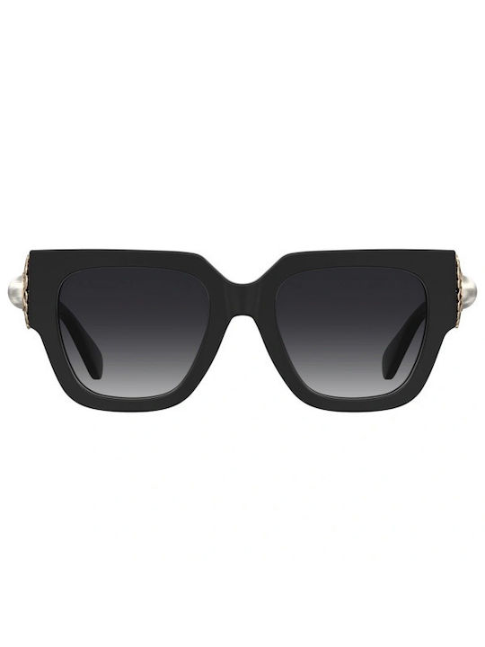 Moschino Women's Sunglasses with Black Plastic Frame and Black Gradient Lens MOS153/S 807/9O