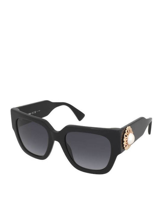 Moschino Women's Sunglasses with Black Plastic Frame and Black Gradient Lens MOS153/S 807/9O