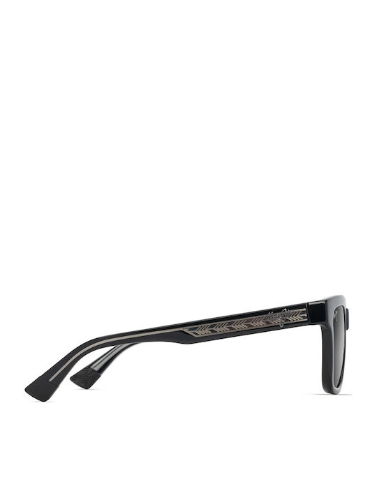 Maui Jim Γυναικεία Γυαλιά Ηλίου με Μαύρο Κοκκάλινο Σκελετό και Μαύρο Φακό GS644-14A