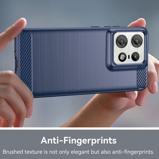 Techsuit Carbon Back Cover Σιλικόνης Μαύρο (Motorola Edge 50 Pro 5G)