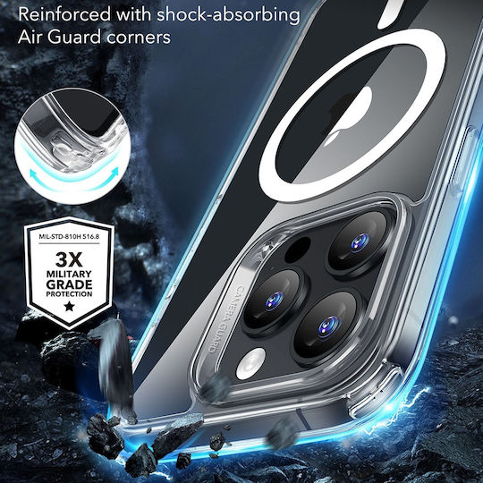 ESR Classic Hybrid Halolock Umschlag Rückseite Kunststoff / Silikon 0.7mm Transparent (iPhone 17 Pro Max / iPhone 17 Pro / iPhone 16 Pro Max)