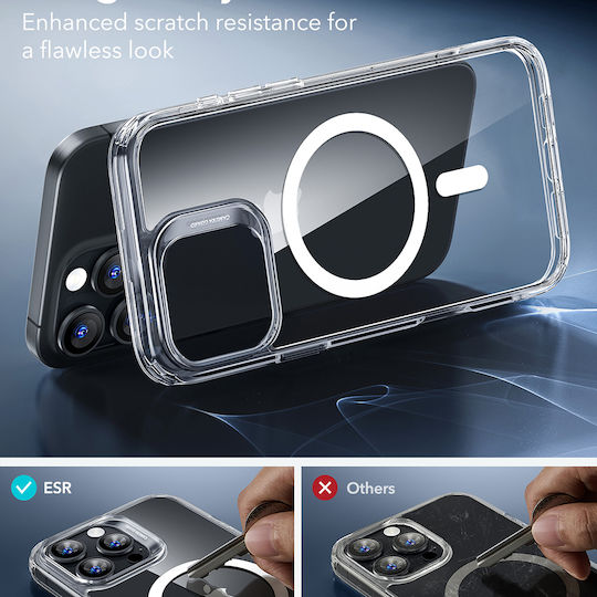 ESR Classic Hybrid Halolock Umschlag Rückseite Kunststoff / Silikon 0.7mm Transparent (iPhone 17 Pro Max / iPhone 17 Pro / iPhone 16 Pro Max)