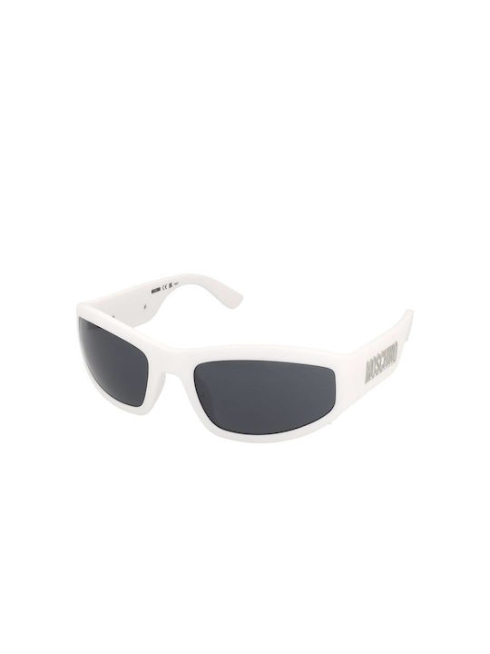 Moschino Sunglasses with White Plastic Frame and Gray Lens MOS164/S 6HT/IR