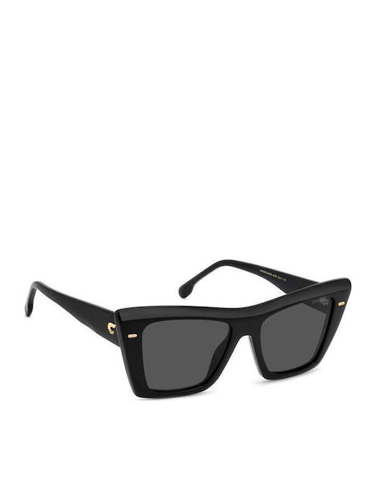 Carrera Women’s Sunglasses with Black Horn-Rimmed Frame and Grey Lens 3046/S 807/IR