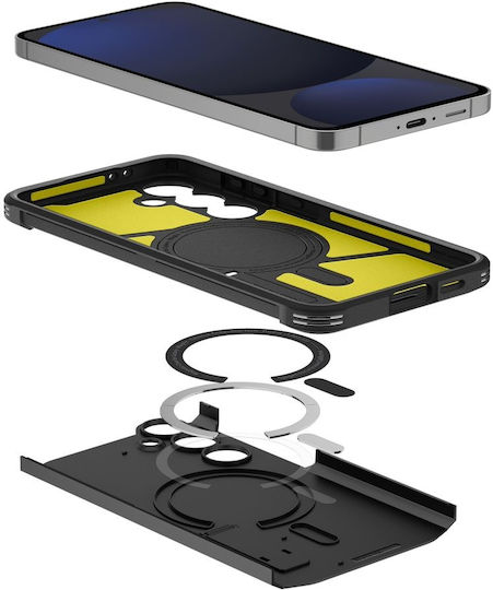 Spigen Tough Umschlag Rückseite Silikon / Kunststoff 0.3mm Schwarz (Galaxy S24 FE)
