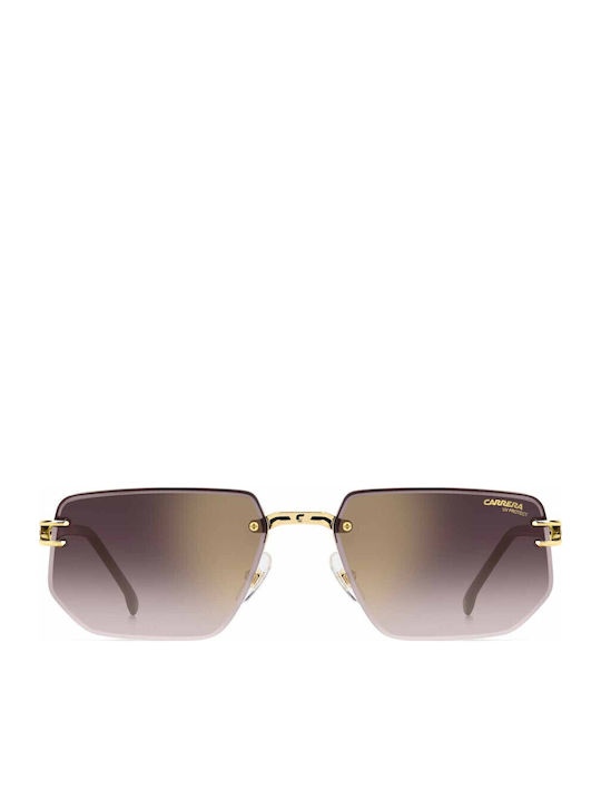 Carrera Unisex Sunglasses with Gold Metal Frame and Pink Gradient Lens 1070/S I46/YK