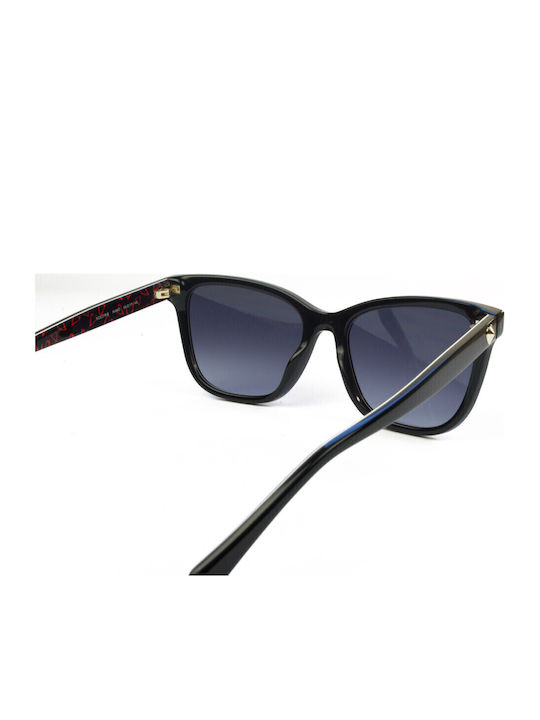 Moschino Unisex Γυαλιά Ηλίου με Μαύρο Κοκκάλινο Σκελετό και Γκρι Ντεγκραντέ Φακό MOL078/S INA/9O