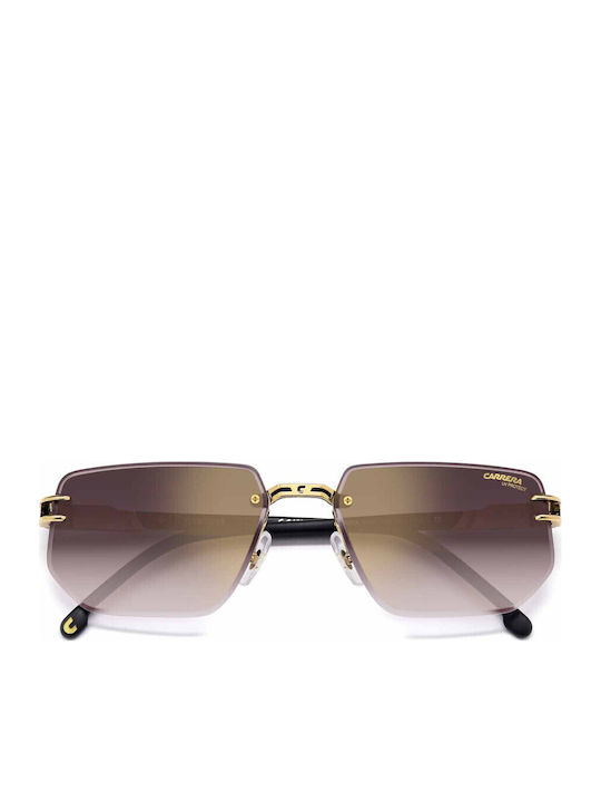 Carrera Unisex Sunglasses with Gold Metal Frame and Pink Gradient Lens 1070/S I46/YK