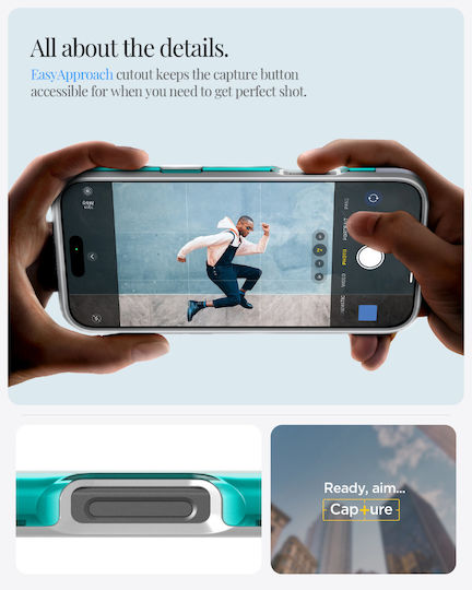 Spigen Classic C1 Back Cover Σιλικόνης Μπλε (iPhone 16 Pro)