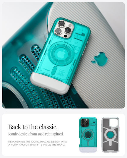 Spigen Classic C1 Back Cover Σιλικόνης Μπλε (iPhone 16 Pro)