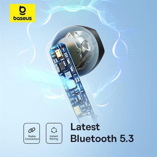 Baseus Bowie E16 In-ear Bluetooth Handsfree Earphones with Sweat Resistance and Charging Case Blue