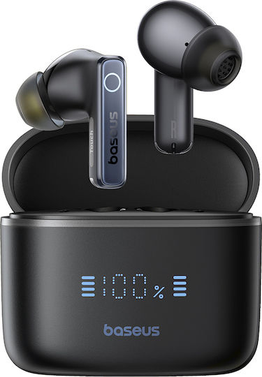 Baseus Bowie 30 In-ear Bluetooth Handsfree Earphones with Sweat Resistance and Charging Case Black