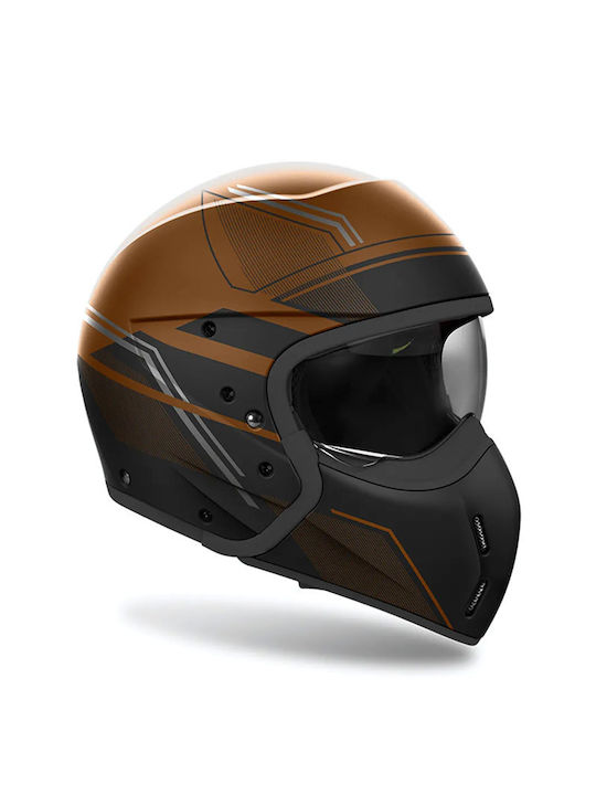 Airoh J 110 Slim Bronze Matt Motorcycle Helmet Modular ECE 22.06 1070gr