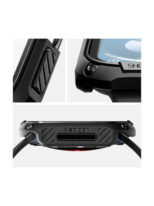 Spigen Tough Armor Plastic Case in Black color for Apple Watch Series 10 - 46mm
