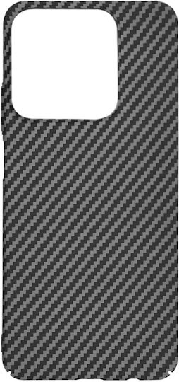 Techsuit Carbonite Fibershell Задна корица Силикон Черен (Realme C63)