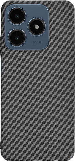 Techsuit Carbonite Fibershell Задна корица Силикон Черен (Realme C63)