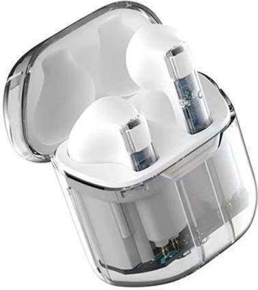 Wiwu Ghost TWS11 Earbud Bluetooth хендсфри Слушалки с Кутийка за Зареждане Бял