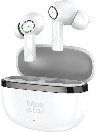 Blue Star AC20C In-ear Bluetooth Handsfree Earphones with Charging Case White