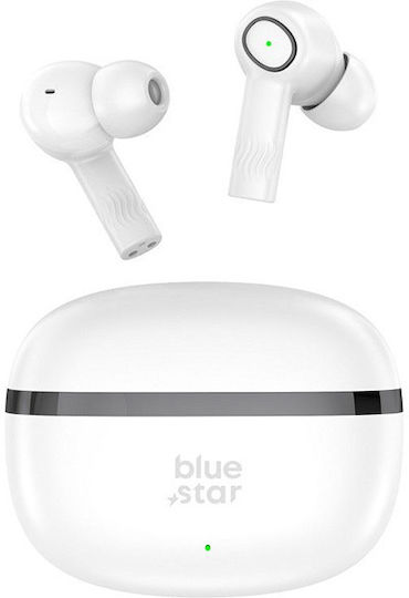 Blue Star AC20C In-Ear Bluetooth-Freisprecheinrichtung Kopfhörer mit Ladeetui Weiß