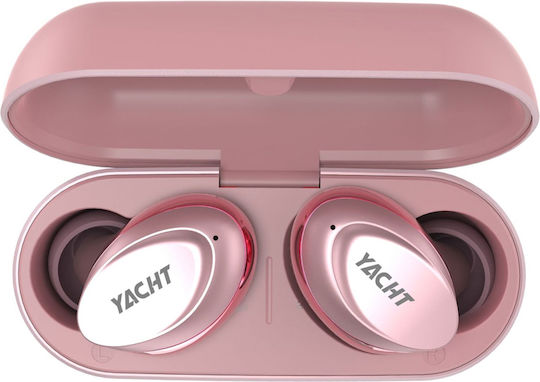 HiFuture YACHT In-Ear Bluetooth-Freisprecheinrichtung Kopfhörer mit Schweißresistenz und Ladeetui Rose Gold
