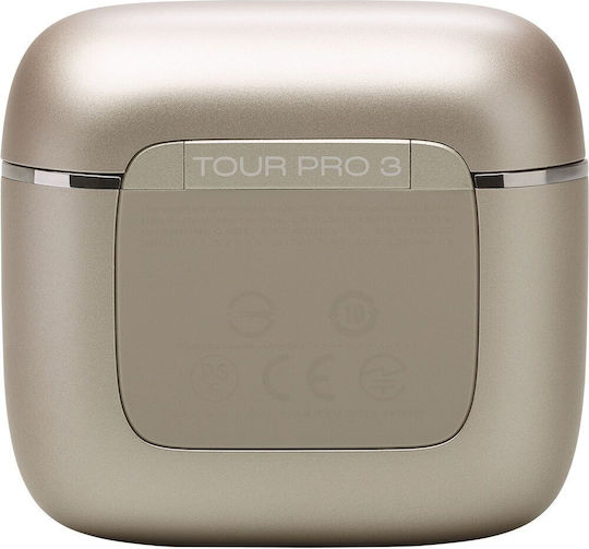 JBL Tour Pro 3 In-ear Bluetooth Handsfree Ακουστικά με Θήκη Φόρτισης Latte