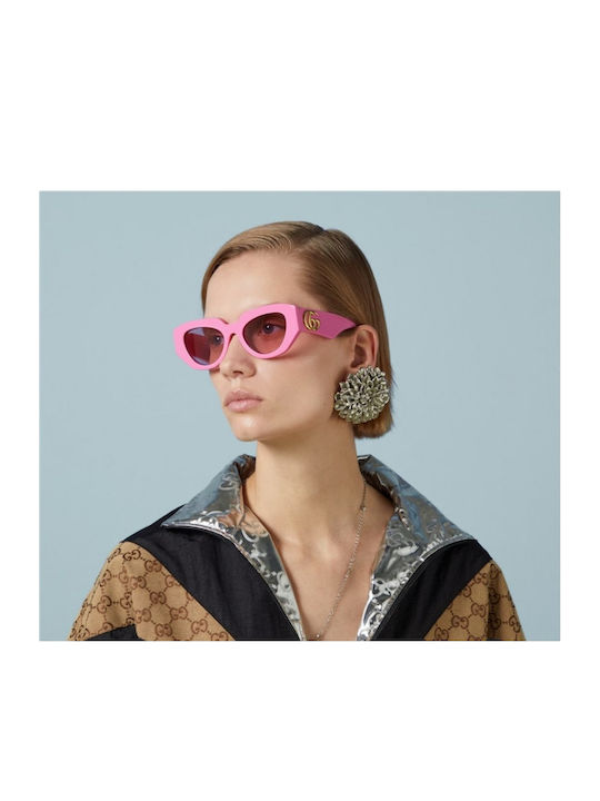 Gucci Unisex Sunglasses with Pink Plastic Frame GG1421S 004
