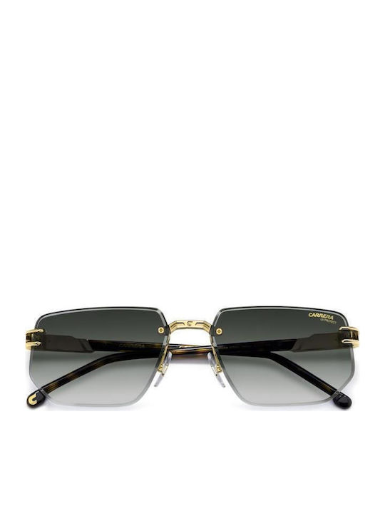 Carrera Unisex Γυαλιά Ηλίου με Χρυσό Μεταλλικό Σκελετό και Γκρι Ντεγκραντέ Φακό 1070/S 0NR/9K