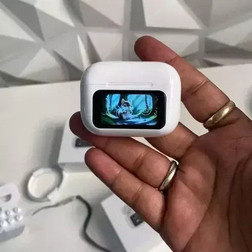 A9 Pro In ear Bluetooth хендсфри Слушалки с Устойчивост на Пот и Кутийка за Зареждане Бял