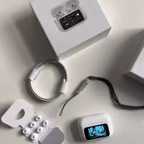 A9 Pro In ear Bluetooth хендсфри Слушалки с Устойчивост на Пот и Кутийка за Зареждане Бял