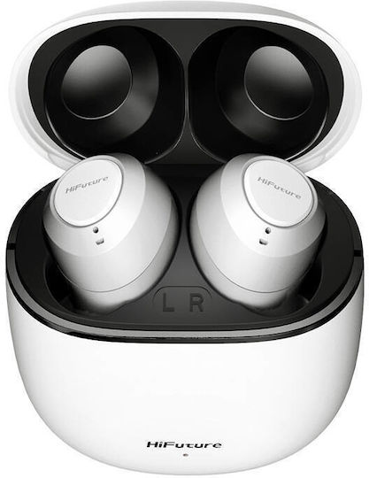 HiFuture Olymbuds3 Bluetooth Handsfree Earphones with Charging Case White