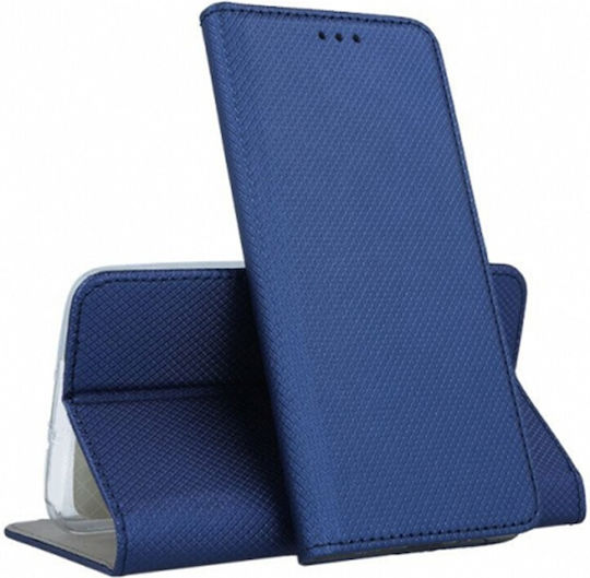 Magnet Back Cover Σιλικόνης Σετ με Τζαμάκι Navy Μπλε (Samsung A35)