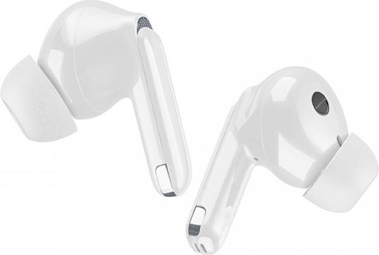 Cellular Line Eclipse In-ear Bluetooth Handsfree Ακουστικά με Θήκη Φόρτισης Λευκά