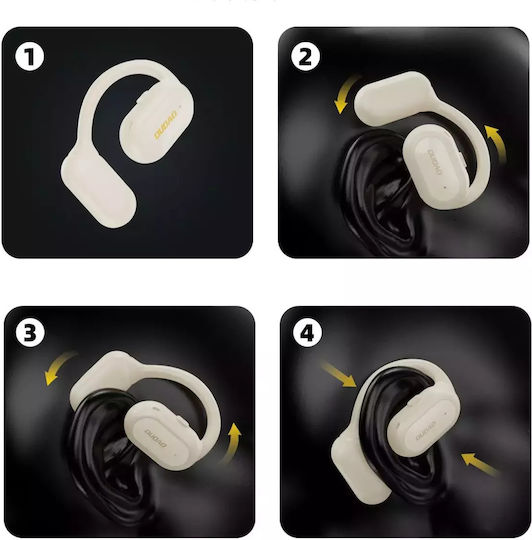 Dudao U4A Open Ear Bluetooth Handsfree Earphone with Sweat Resistance White