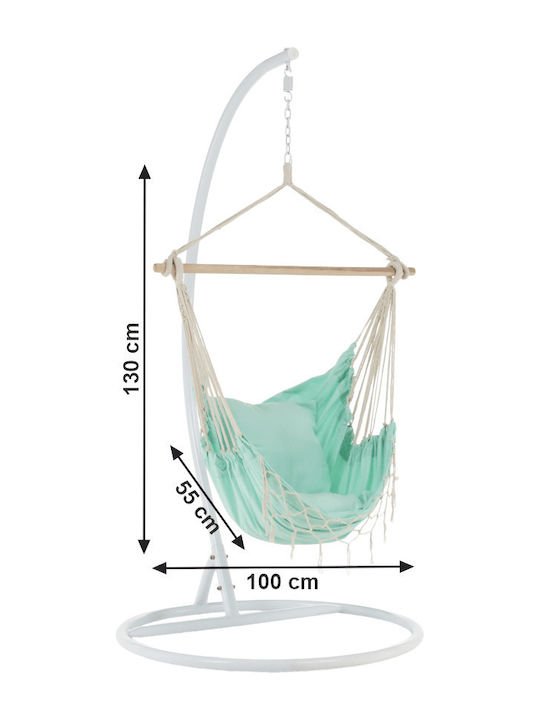 Hamac Scaun Din Material Textil Verde 100x130x55 cm Hamac Scaun Din Material Textil Verde 100x130x55 cm