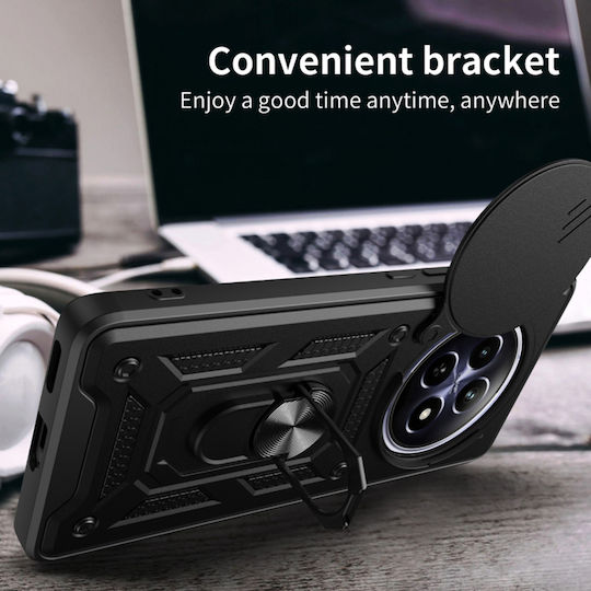 Techsuit Camshield Back Cover Σιλικόνης / Πλαστικό Μαύρο (Realme 12+)