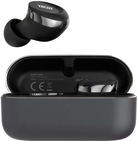 HiFuture YACHT In-ear Bluetooth Handsfree Căști cu Rezistență la Transpirație și Carcasă de Încărcare Negru