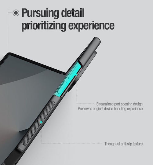 Nillkin Super Frosted Shield Fold Книга Текстил Черен (Galaxy Z Fold6)