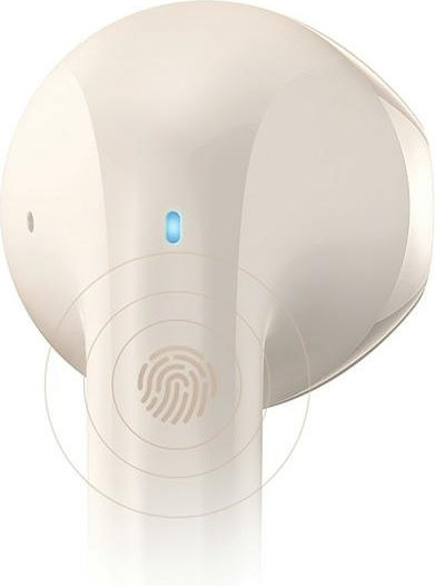 YO17 Earbud Bluetooth Handsfree Earphones with Charging Case Beige