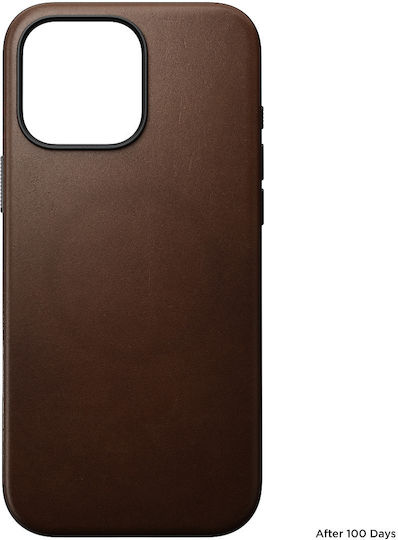 Nomad Modern MagSafe Back Cover Leather Brown (iPhone 16 Pro Max)