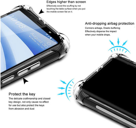 Techsuit Shockproof Clear Back Cover Σιλικόνης Διάφανο (Huawei Pura 70 Pro)
