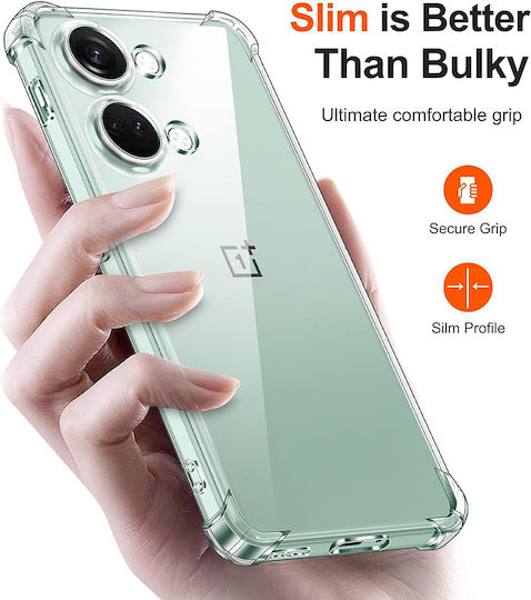 Techsuit Shockproof Clear Back Cover Silicone Transparent (OnePlus Nord 3)