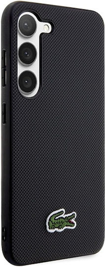 Lacoste Iconic Petit Pique Back Cover Plastic Black (Galaxy S23)