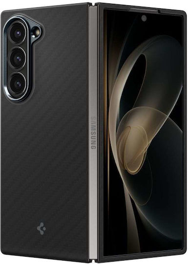 Spigen Airskin Umschlag Rückseite Aramid Fiber 0.9mm Schwarz (Galaxy Z Fold6)