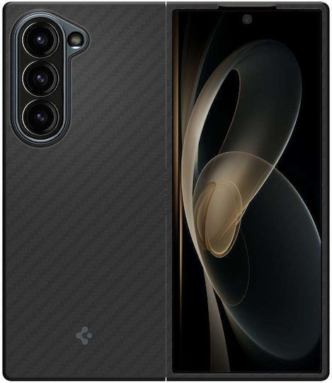 Spigen Airskin Umschlag Rückseite Aramid Fiber 0.9mm Schwarz (Galaxy Z Fold6)
