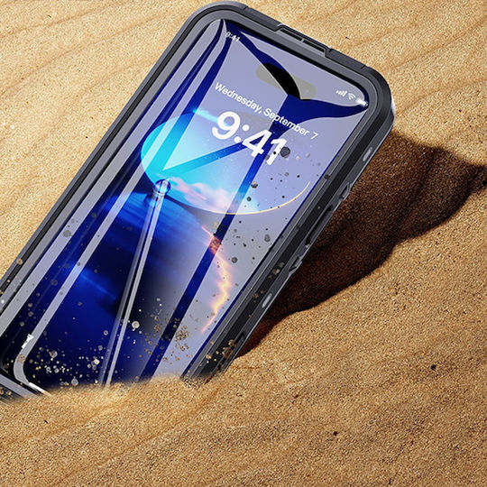 Shellbox 360 Full Cover Silicone / Plastic Waterproof Transparent (iPhone 16 Pro)